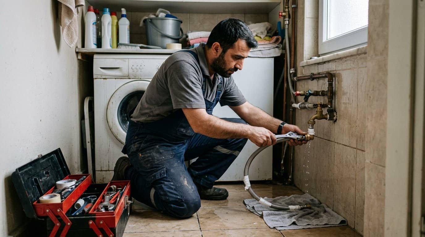 Çamaşır Makinesi Hortumu Kaçırıyor